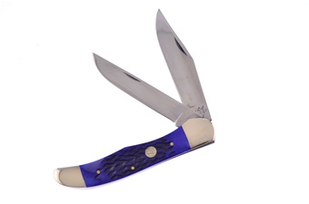 5.25"Blue Pkbone Folding Hunter