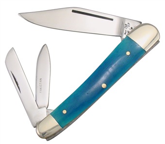 3.5" Cancun Blue Bone Executive Whittler