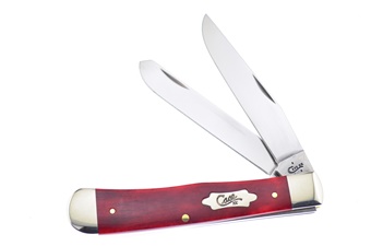 4.125" Case Dark Cherry Smoothbone Trapper