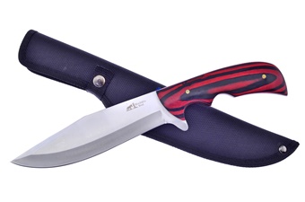 Closeout Red/Black Pakkawood Bowie (1pc)