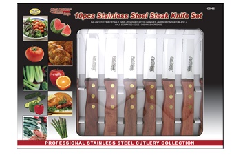 Show Sample Stainless Steel Steak Knife Set (10pc)