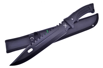 Show Sample Black Rubberized Bowie (1pc)