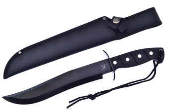 Show Sample Black Rubberized Bowie (1pc)