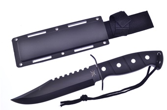 Show Sample Black Rubberized Bowie (1pc)