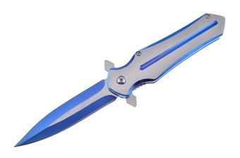 Closeout Blue Titanium Folder (1pc)