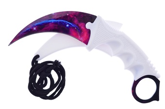 Show Sample Galaxy White Karambit Knife(1pc)