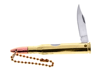 Show Sample Gold Bullet Knife (1pc)