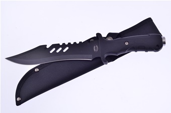 Show Sample Black Rubber Bowie (1pc)