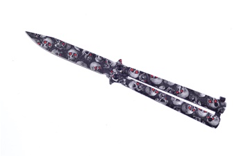 Show Sample Skull Camo Butterfly Knife(1p