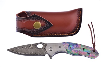 Show Sample Elite Abalone Damascus Tactical(1pc)