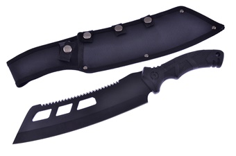 Closeout Black Sawback Machete (1pc)