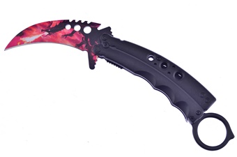 Show Sample Red Flame Karambit Tactical(1pc)