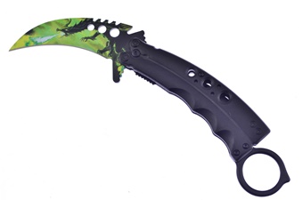 Show Sample Lime Flame Karambit Tactical(1pc