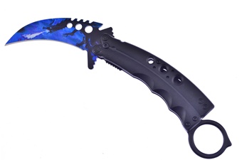 Show Sample Blue Flame Karambit Tactical(1