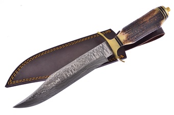 Red Deer Stag Damascus (1pc)