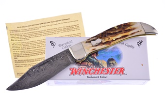 New Winchester Stag Damascus Clasp (1p