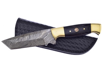 Closeout Damascus Buffalo Horn Tanto (1pc)