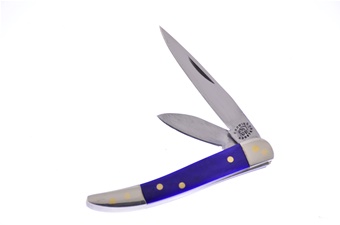 2-Blade Toothpick Purple Smth Bone 2.5