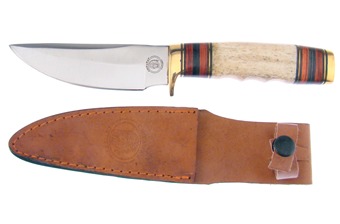 Chipaway Bowie Bone/Black Pakkawood 11"