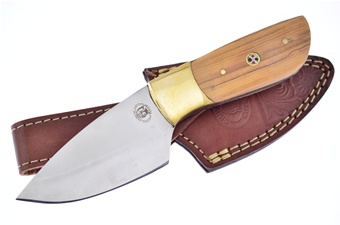 8" Olivewood Skinner w/Sheath