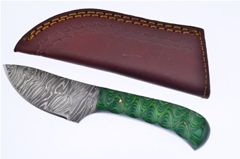 6" Damascus Skinner