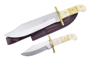 2pc Bowie Set Leather Sheath