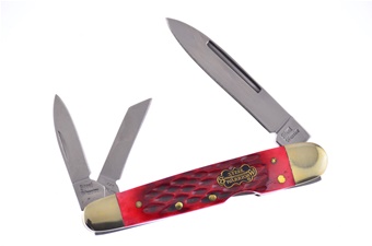 4"Red Pick Bone Locking Whittler