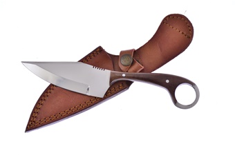 8.5" Rose Wood Stainless Steel Blade Fixed Blade