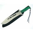 18-374GPW - Combat Dagger Green Pakawd w/Sheath 16