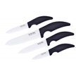 CCN-00954 - 4pc Black Rubber White Ceramic Set