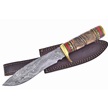 CCN-06029 - Show Sample Brown Bone Damascus Bowie (1pc)