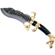 CCN-0674 - Gold Dragon Claw Dagger w/Stand (1pc)