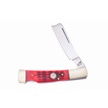 CCN-07938 - Show Sample Red Jigged Bone Razor Lock (1pc)