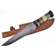 CCN-08056 - Show Sample Damascus Buffalo Horn Hunter (1pc)