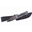 CCN-09117 - Closeout Black/White Swirl Damascus Skinner(1pc