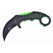 CCN-09346 - Closeout Green/Black Karambit Tactical (1pc)