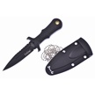 CCN-09350 - Black Half Serrated Neck Knife(1p)