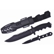 CCN-09359 - Closeout Black Camp Knife Set(1p)