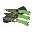 CCN-09443 - Closeout Green Skull 3pc Throwers (1p