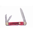 CCN-09563 - Show Sample Red Jig Bone Lockback Whittler(1p