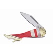 CCN-84206 - Show Sample Red Turquoise Mother Of Pearl Leg Knife (1pc)